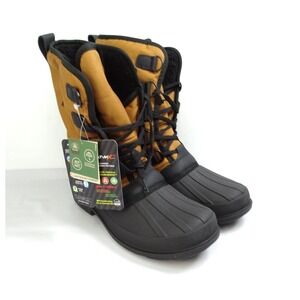 New Kamik William Nylon Boot Men's Tan Size 10 Lace Up Waterproof Seams Insulati